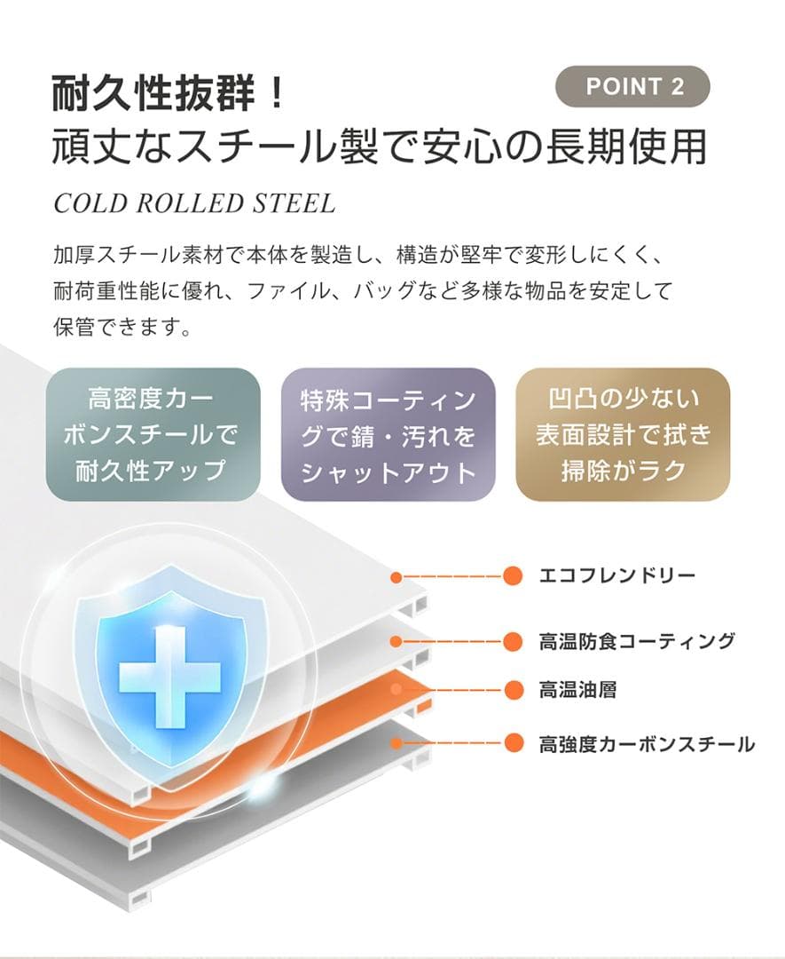 【ホワイト】ロッカー スチール オフィスロッカー 脚付 9人用 鍵付 スペアキー