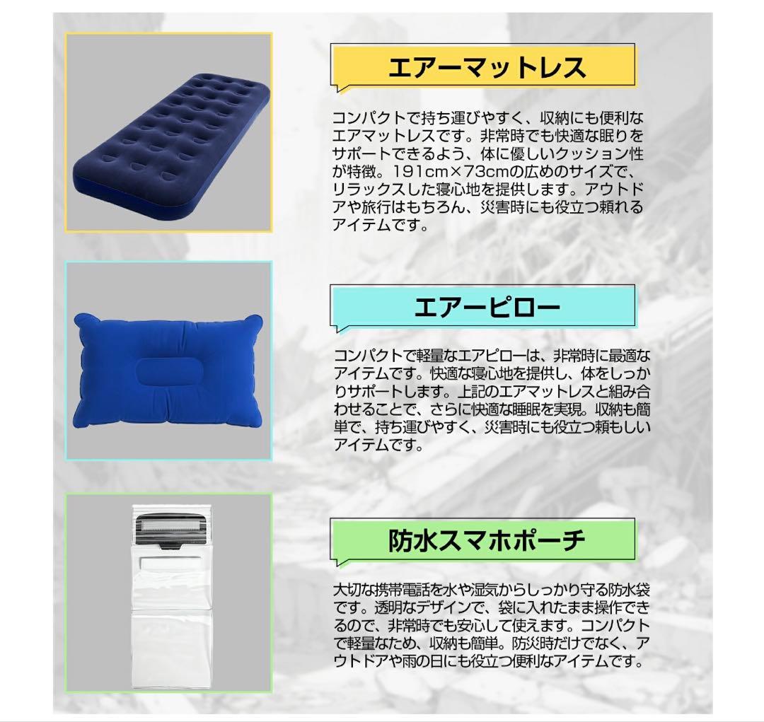 み様　【消防士監修】30L リュック型防災セット 47点　防災グッズ　地震　台風
