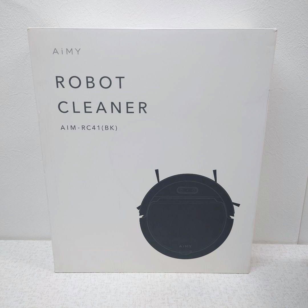 M0120B1 未使用★AiMY ロボット掃除機 AIM-RC41 (BK)