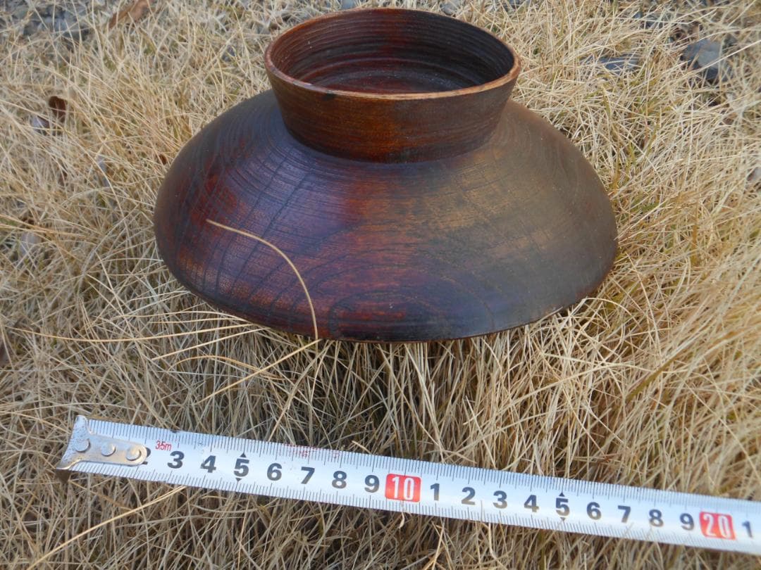 高杯　干菓子器　茶器　茶道具　菓子器 菓子台　木製　アンティーク
