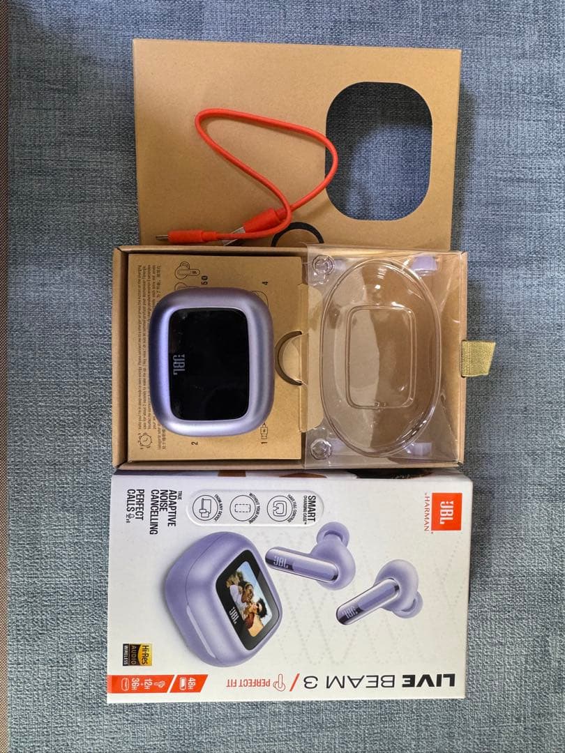 JBL LIVE BEAM 3 ワイヤレスイヤホン パープル