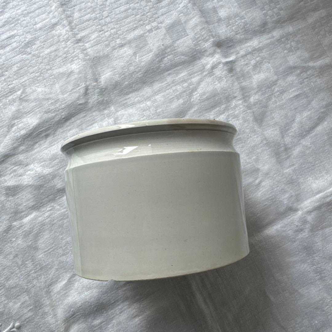 フランスアンティーク　クレイユモントロー　コンフィチュールポット　C&M