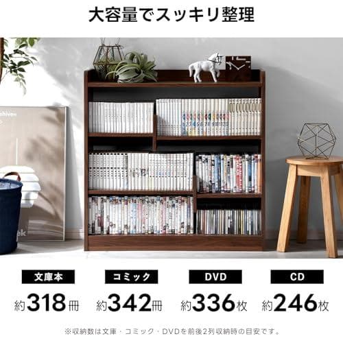 ワイエムワールド 本棚 オープンラック 幅90 奥行き29 高さ90 M322