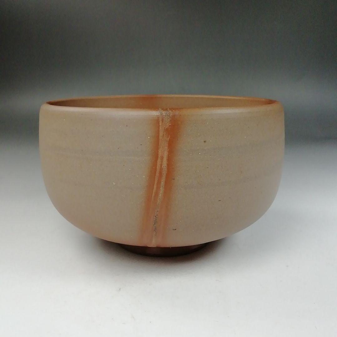 Ｗ２０３　茶碗　『備前　緋襷焼　茶碗』『十四代　木村友敬 作』　共箱　茶道具