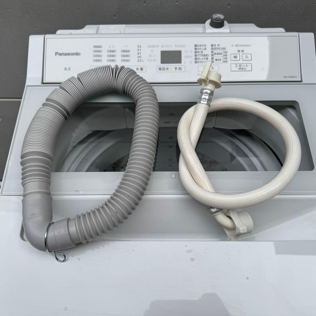 520⭐️2024年製美品★パナソニック　洗濯機　8KG 大型　インバーター