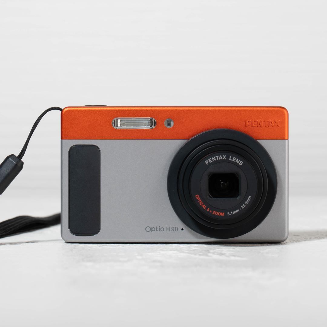 【可愛いすぎるコンデジ】PENTAX optio H90 オレンジ×シルバー
