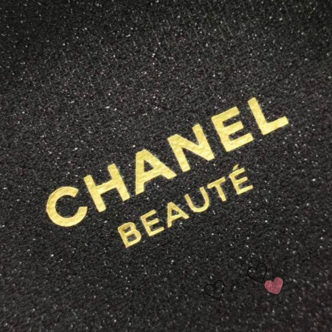 数量限定❤CHANEL❤VIP限定 コスメポーチ チェーン付 ラメ入り ブラック