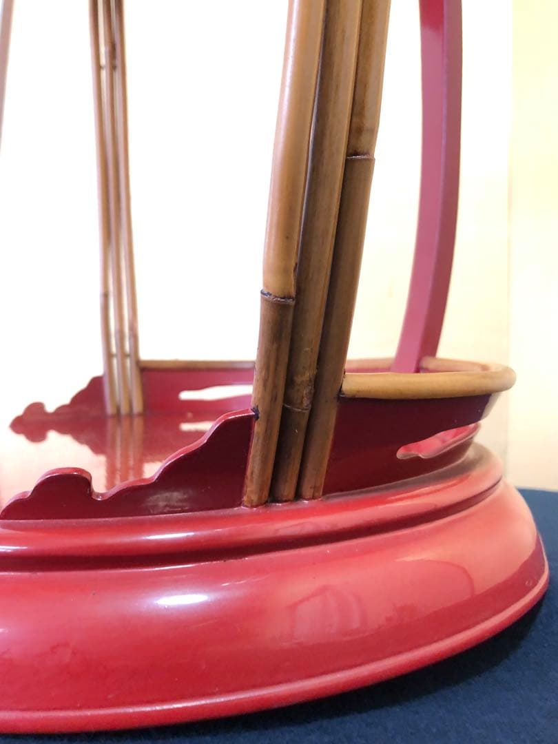 《R》煎茶道具 朱塗 夕顔棚 茶道具　1f