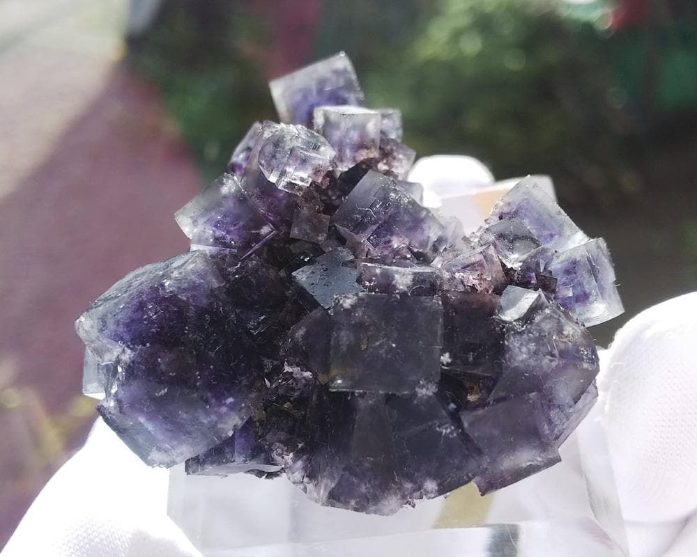 533 オコルス鉱山 フローライト ブルー パープル 蛍石