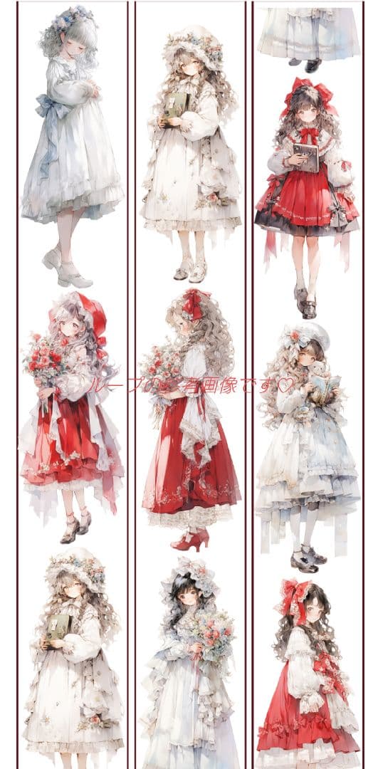 のこり１✩廃盤品✩J938＃亭亭玉立(PET)切り売り海外人物女の子AIマステ