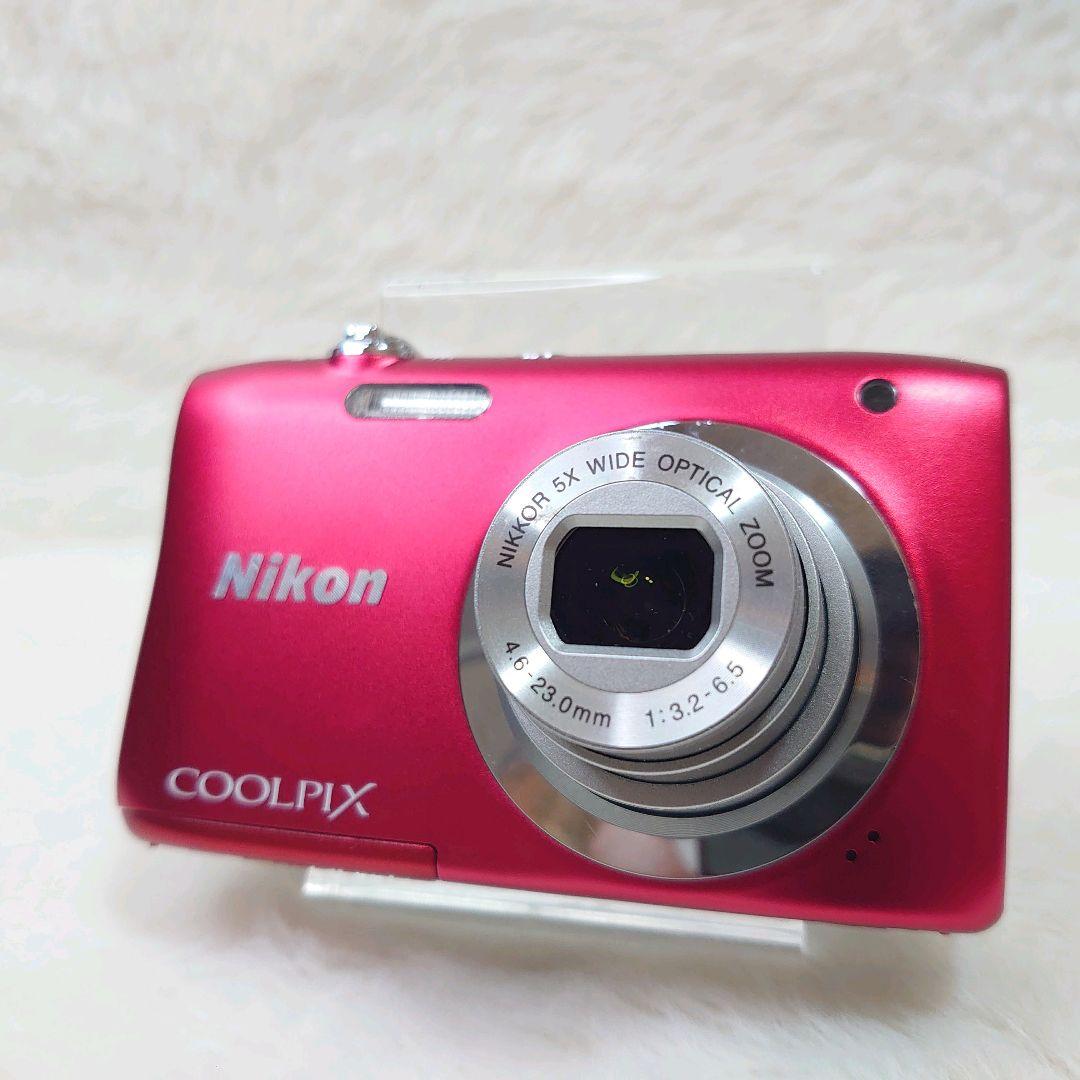 ✨動作品✨Nikon COOLPIX A100 赤 レッド オールドデジカメ