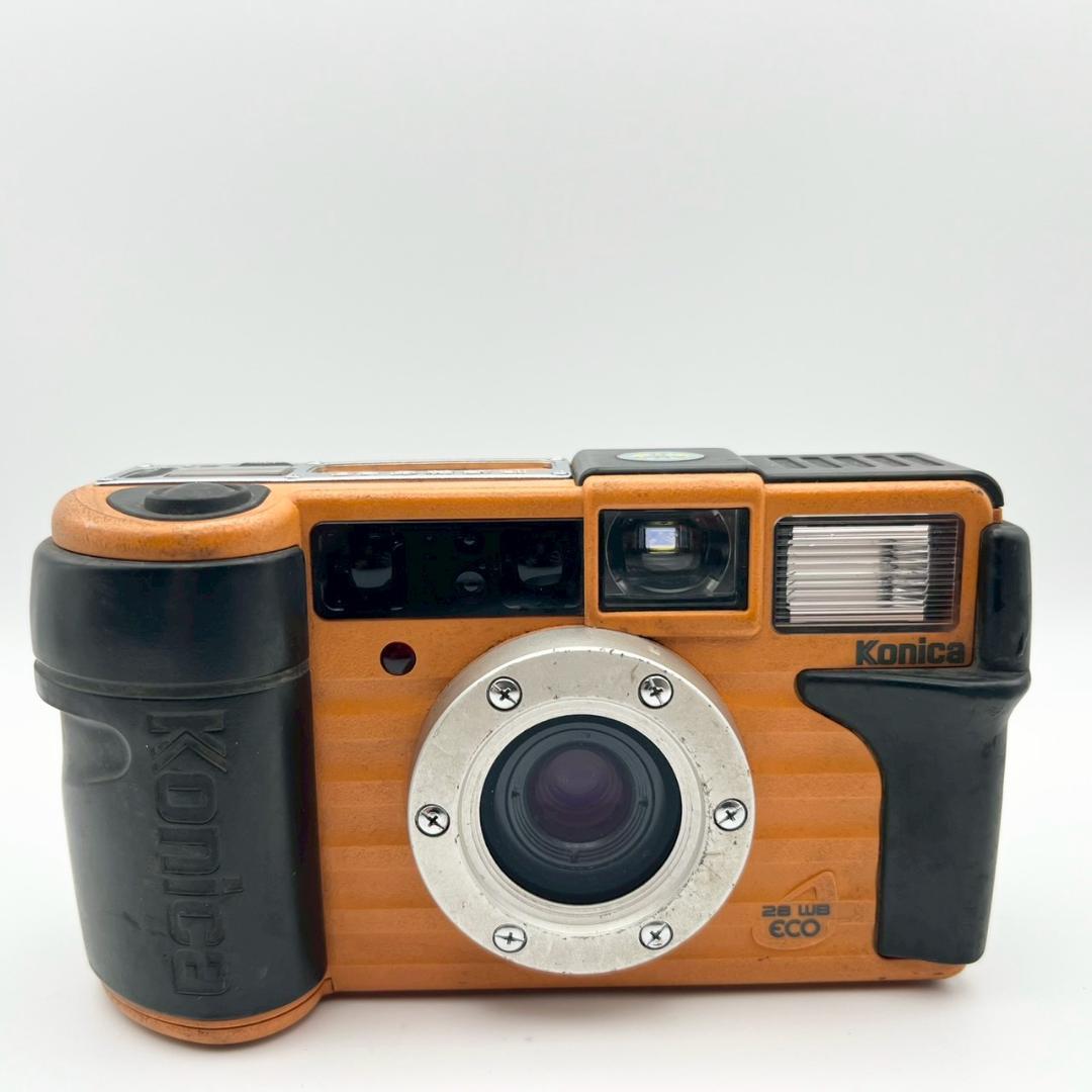 【完動品】Konica 現場監督 28 WB オレンジ フィルム 動作確認済