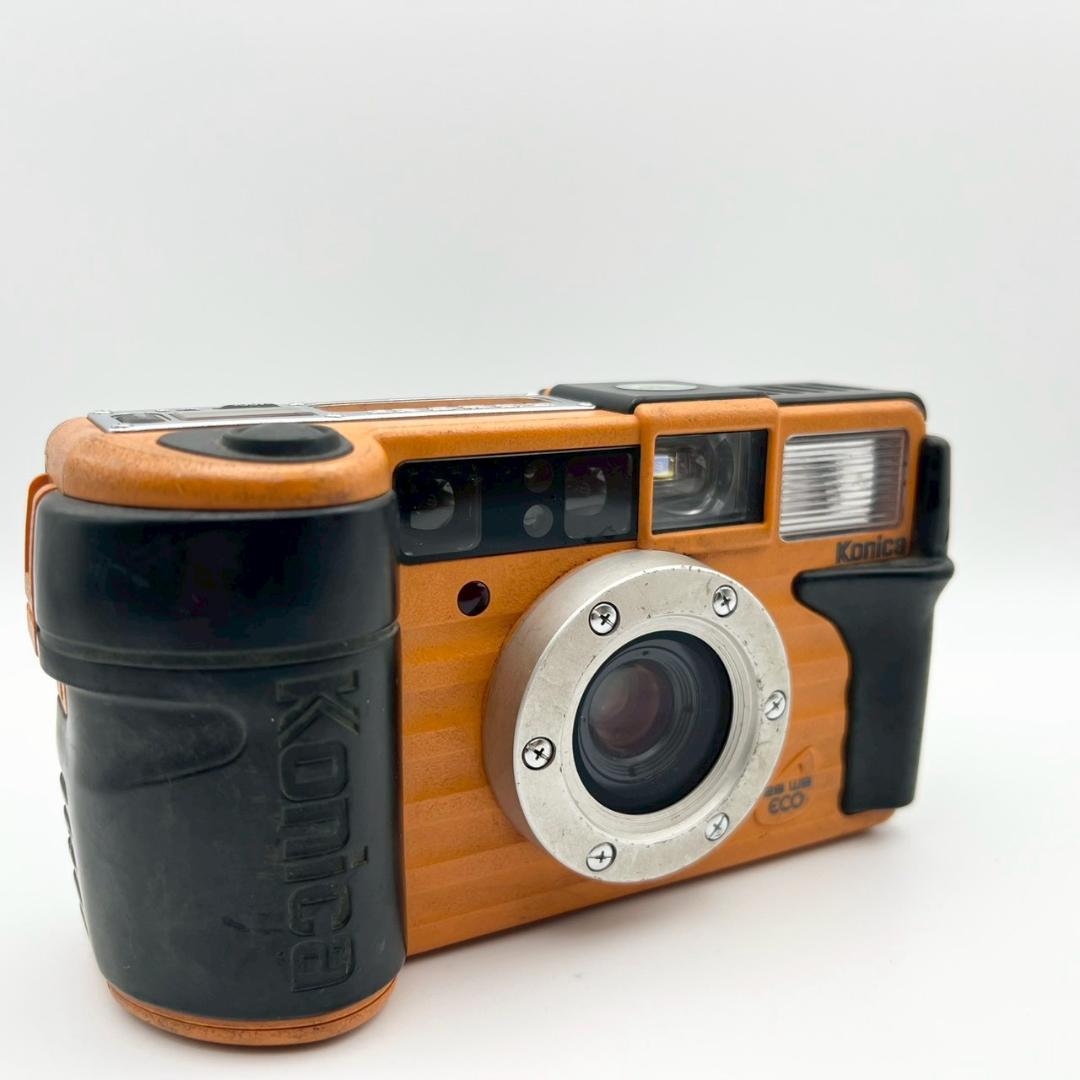 【完動品】Konica 現場監督 28 WB オレンジ フィルム 動作確認済
