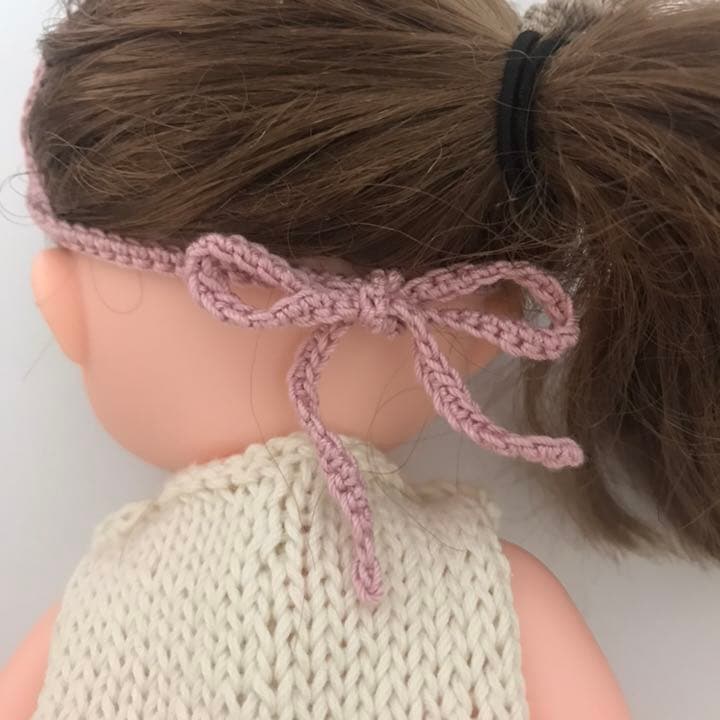 ハンドメイド  ソランちゃん ヘアカチューシャ ピンク