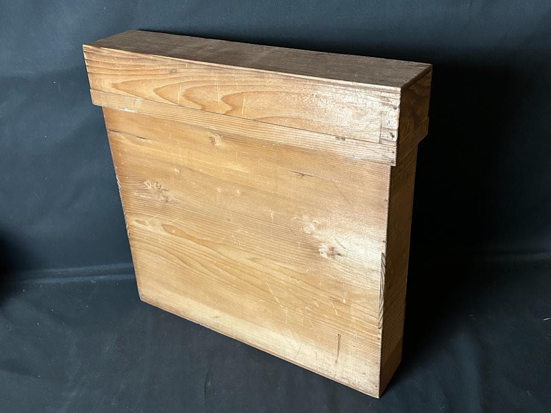 飛騨 春慶塗 木製 炉縁 茶道具 木箱入 54