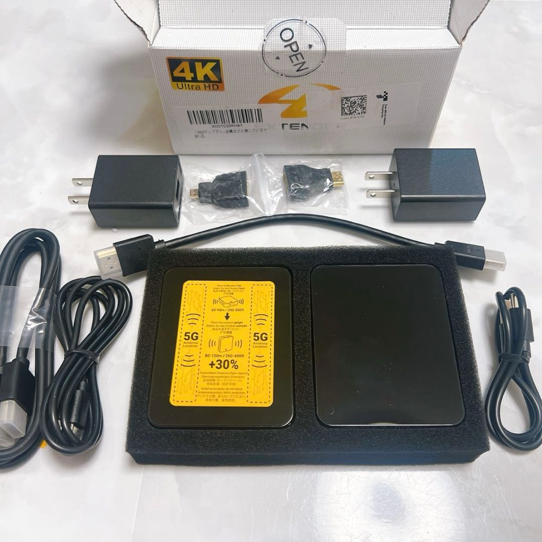 ワイヤレスHDMI送信機受信機 無線4K@30Hz LuckDog 4Kデコード