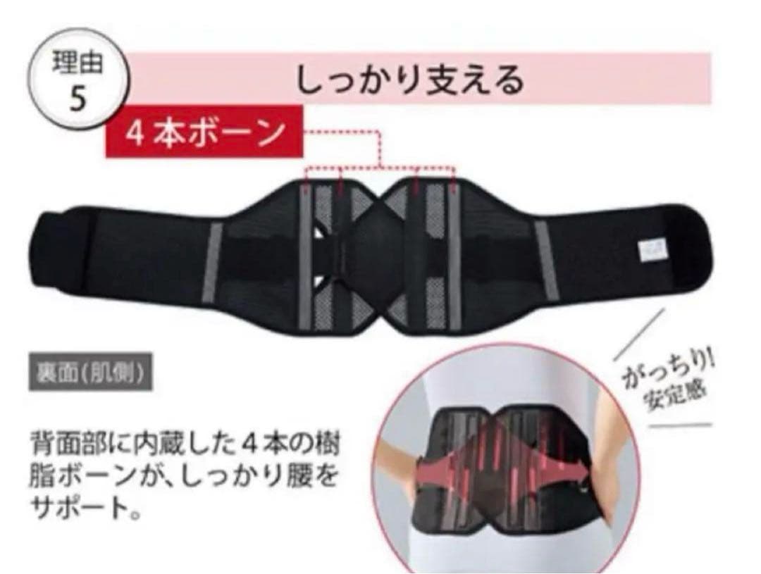 シャルレ　しっかり腰サポーター　LL