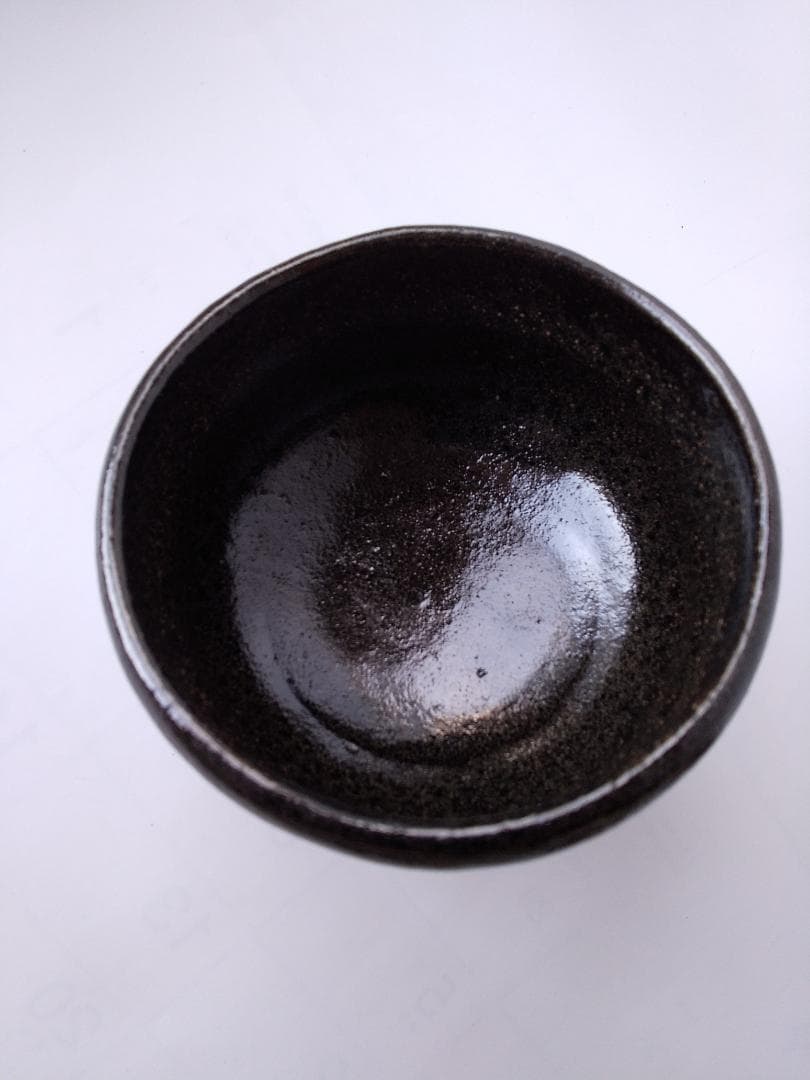 福井楽印 黒楽茶碗 茶道具 茶器 抹茶碗 茶碗 美品 です。