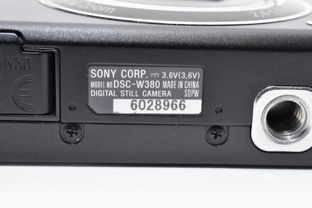 《 美品 》ソニー　SONY Cyber-shot DSC-W380 ブラック