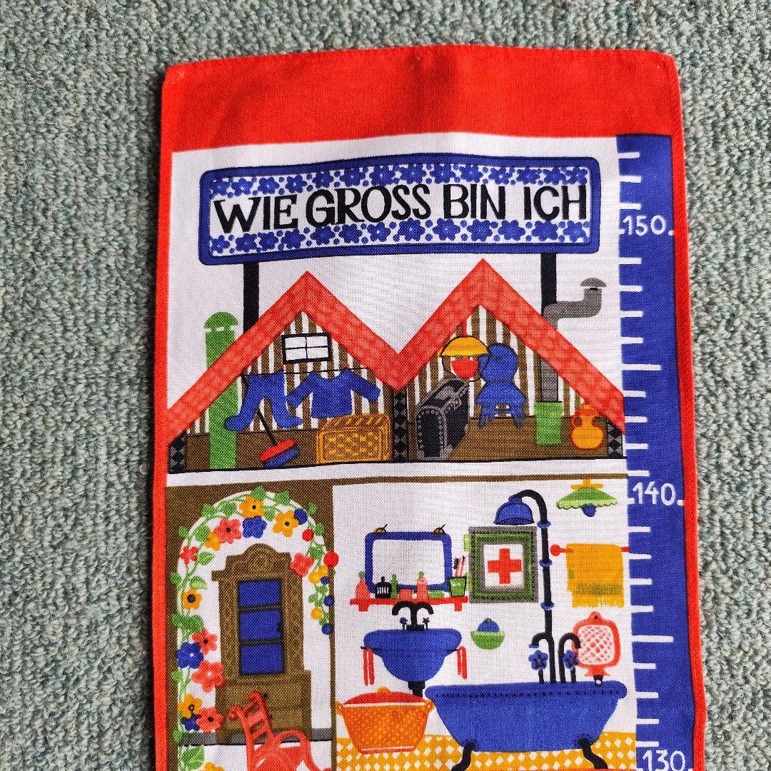 ドイツ　アンティーク　WIE GROSS BIN ICH　クロス　レトロ