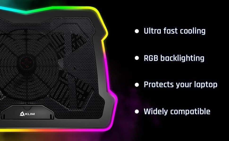 KLIM Ultimate RGB ノートパソコン冷却パッド