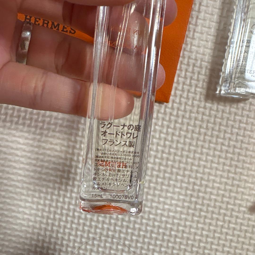 新品未使用　HERMES オードトワレ 2本セット　15ml ギフトバッグ付き