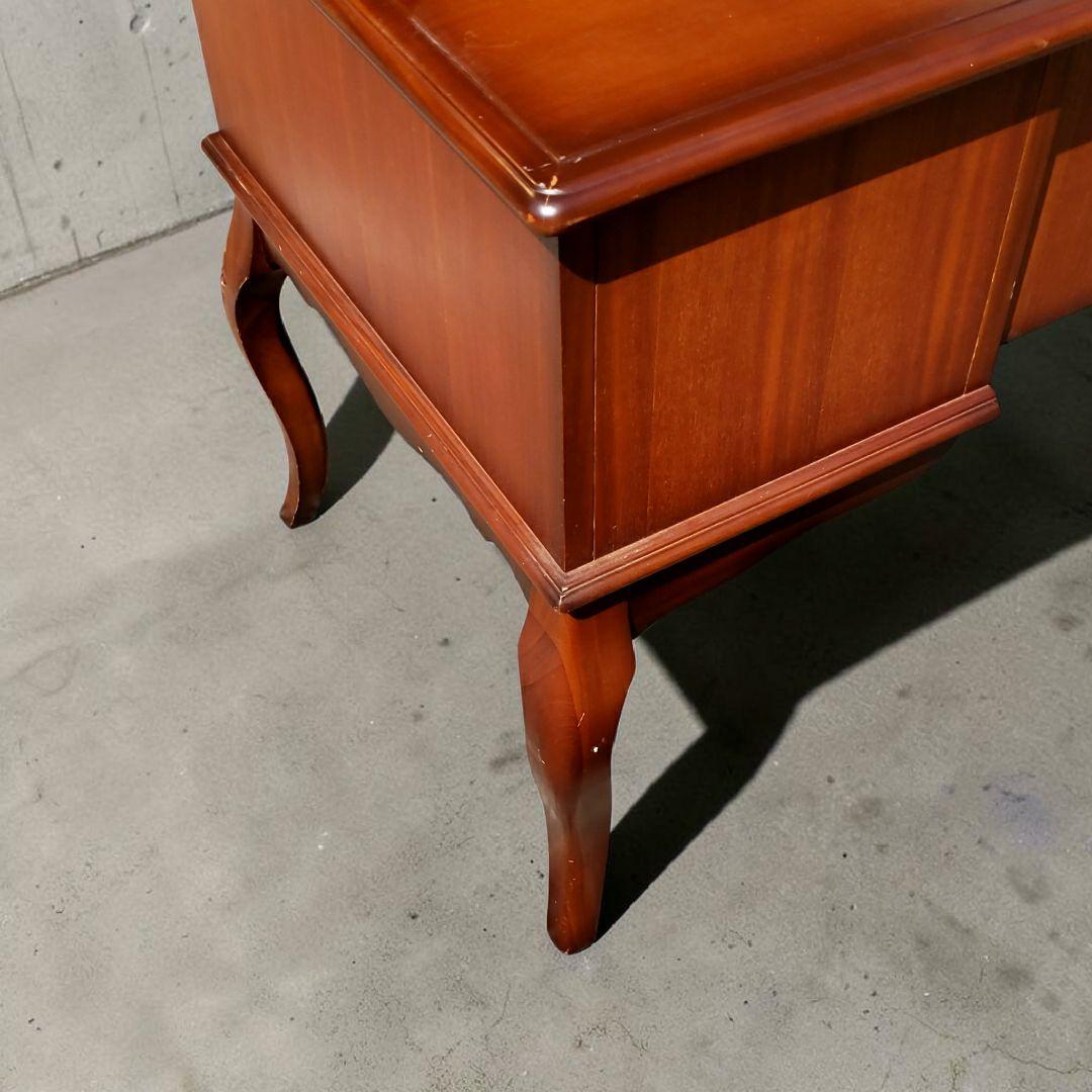高級 東海家具 KENT ケント 両袖デスク 120cm マホガニー