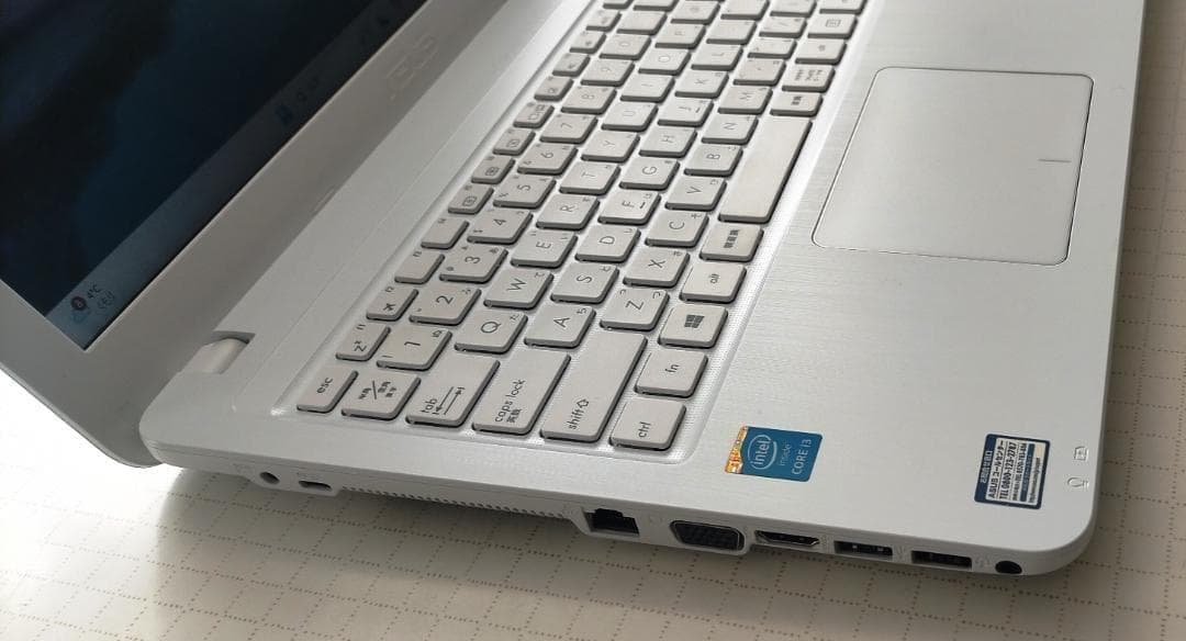 Windowsノート本体 ASUS X540L i3 SSD128GB 4G Win11
