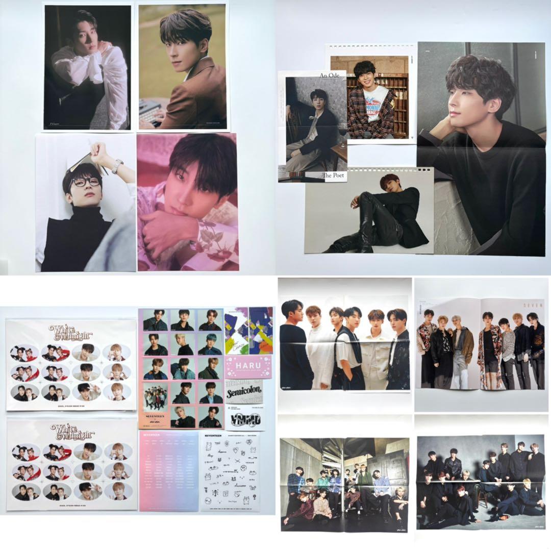 seventeen 缶バッジ　プレミアムフォト　あいのちから　フライヤー　ウォヌ