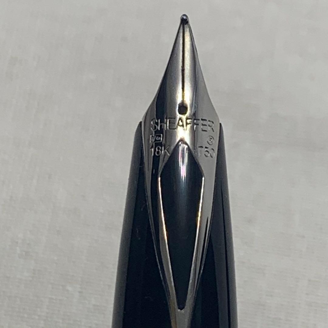 【良品】シェーファー　レガシーヘリテージ　ルックオブレザー　万年筆18K M