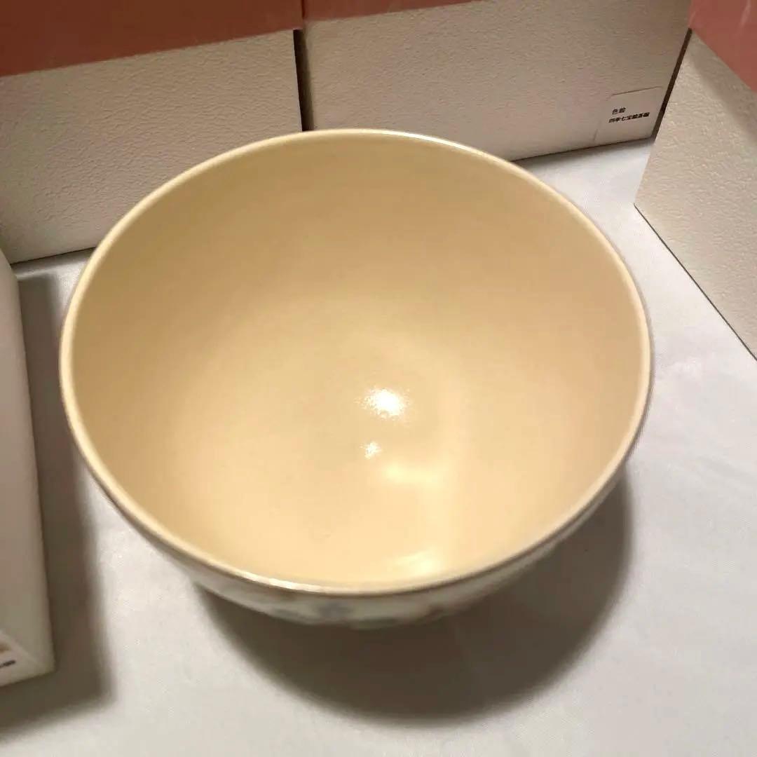 【在銘 金彩 花文 茶碗】陶器 茶道具 直径12cm 高さ7.5cm × 10個