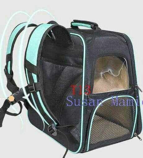 猫 バッグ ?リュック ペット アウトドア 通院 旅行 かわいい ?ブラック