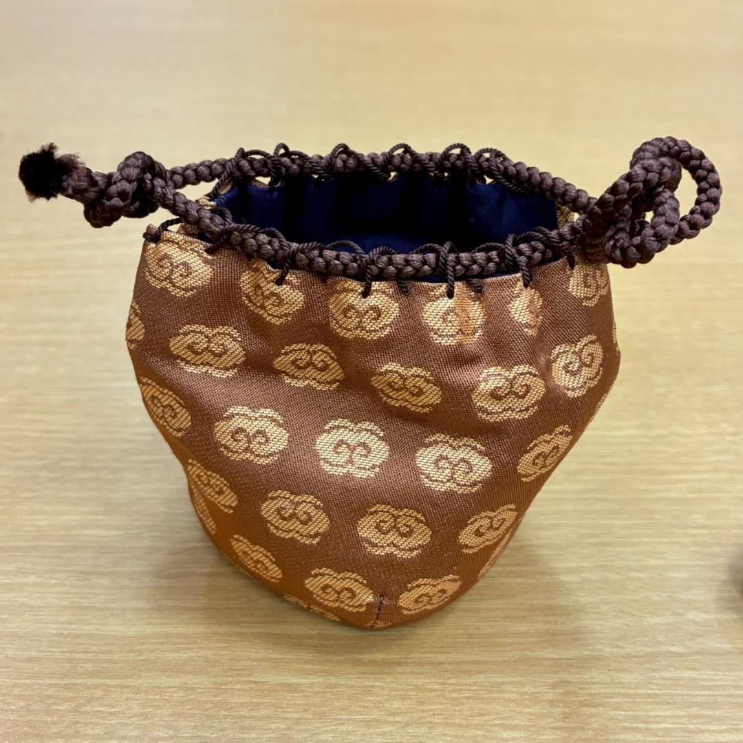 ♥【472】茶道具　尻膨茶入　膳所焼　陽炎円
