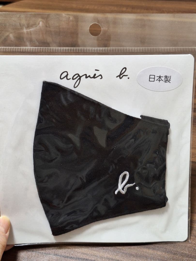 【新品未使用】アニエスベー agnes b. マスク 日本製 黒
