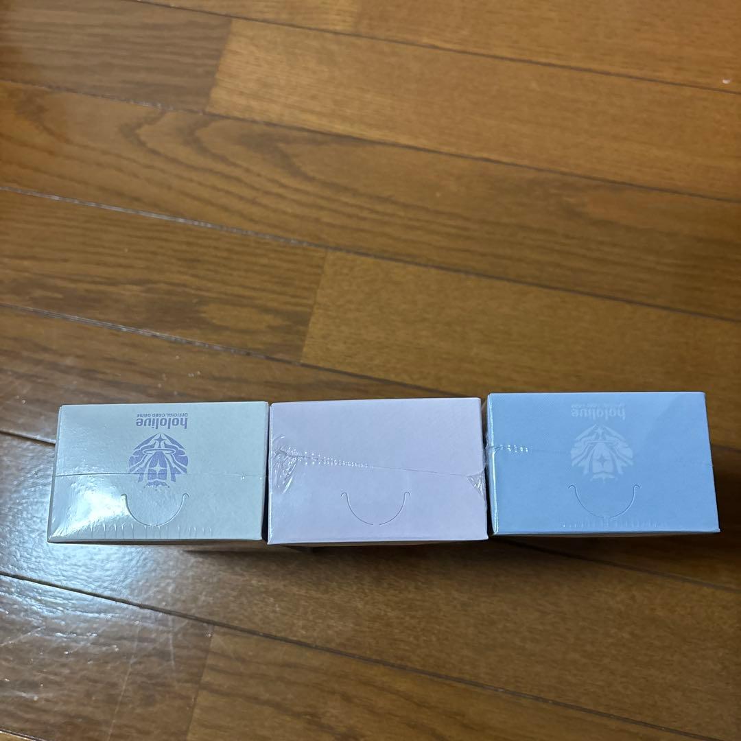 D*E様 ホロライブカード　box 3種セット　クインテット　ブルーミング　キュ