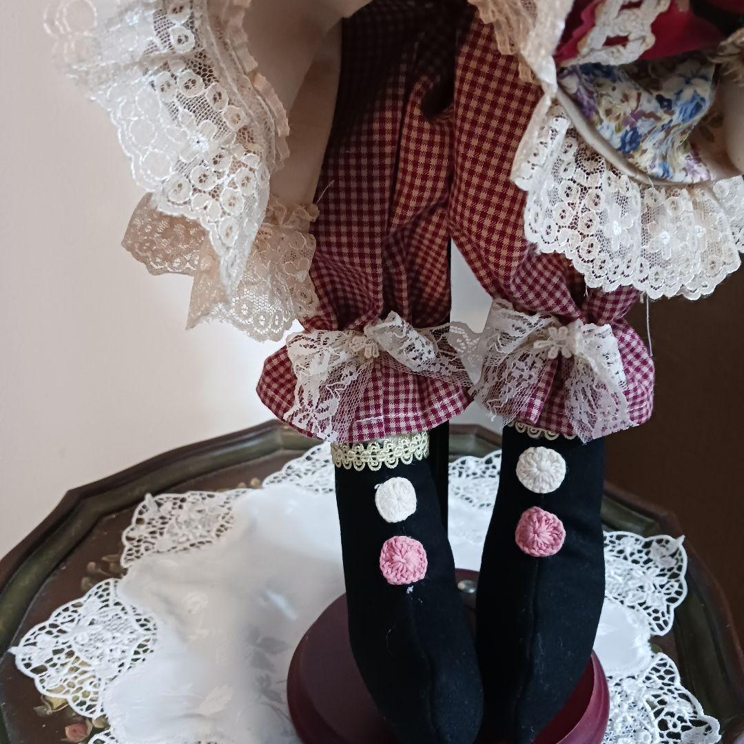 ハンドメイド　カントリー　人形　　　高さ48cm