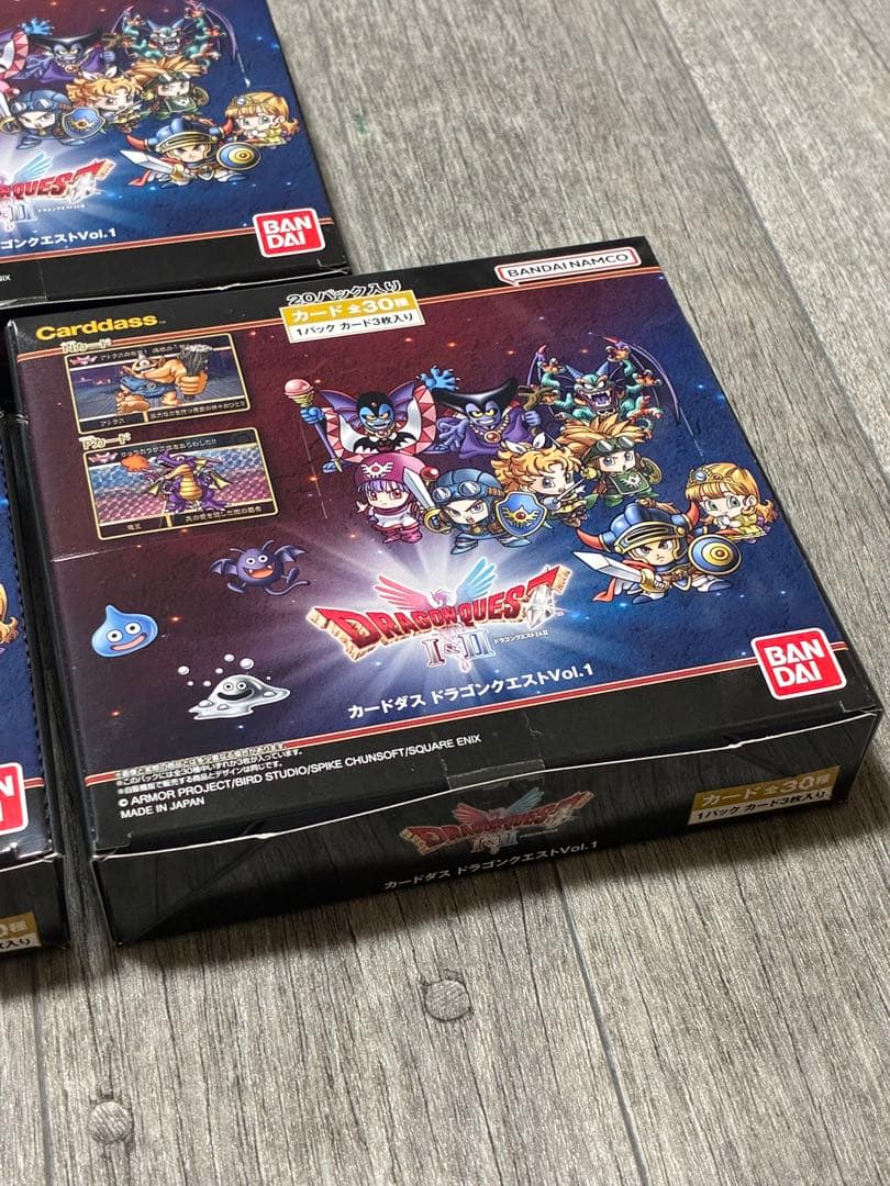 【新品未開封】バンダイ　カードダス ドラゴンクエストVol.1 3box