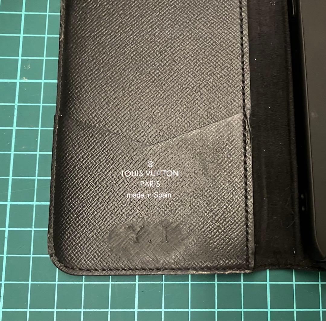 ヴィトン ダミエ iPhone16pro max 手帳型ケース（7+用を加工