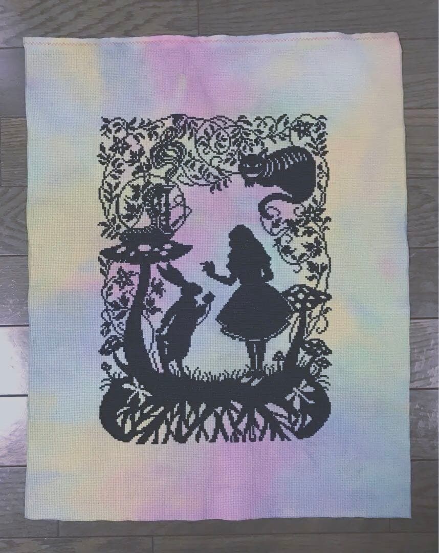 クロスステッチ完成品★Alice★