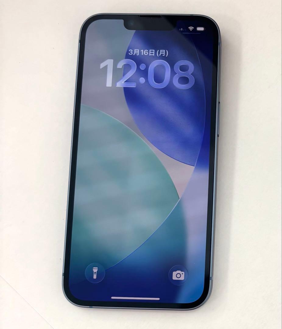 美品② iPhone14★128G ブルー