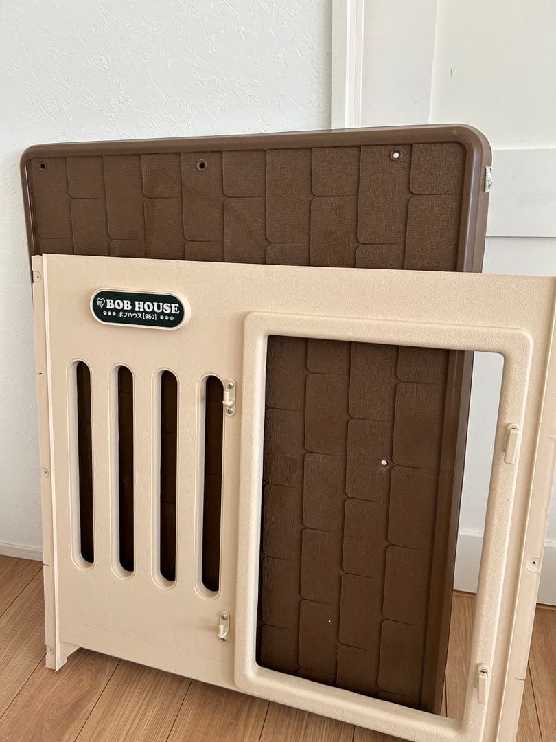 アイリスオーヤマ ボブハウス 中型犬 ドッグハウス ブラウン／ベージュ 950