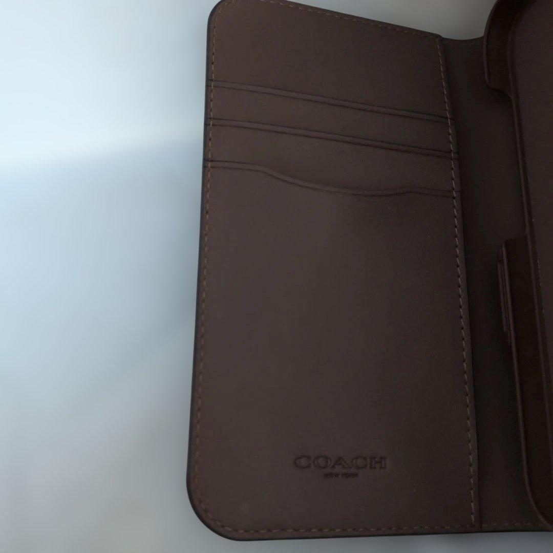 COACH 花柄 手帳型 iPhoneケース