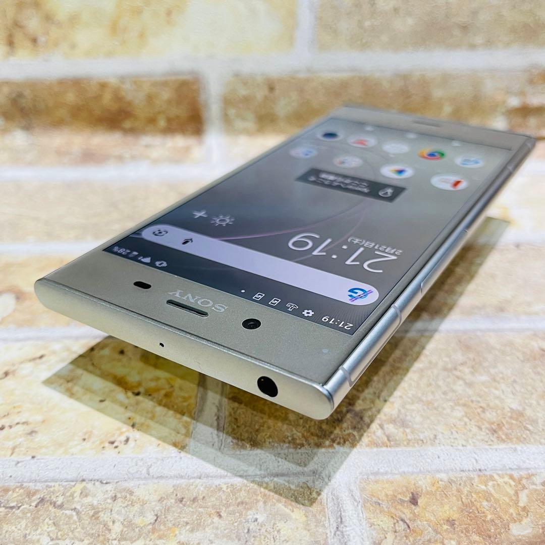 SIMフリー Xperia XZ1 64GB ウォームシルバー 電池良好
