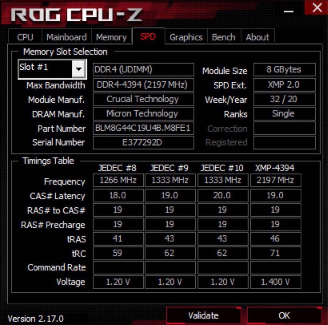 メモリー Crucial Ballistix Max DDR4-4400 32GB