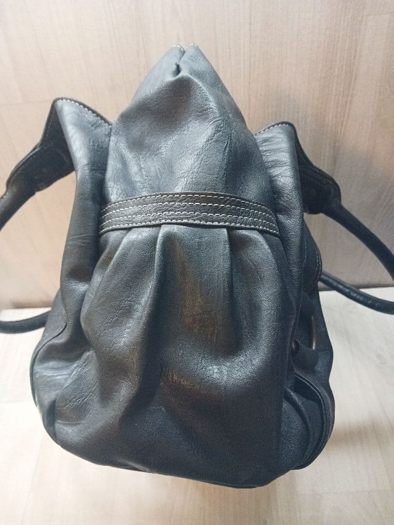 00s archive hand bag grunge y2k black合皮