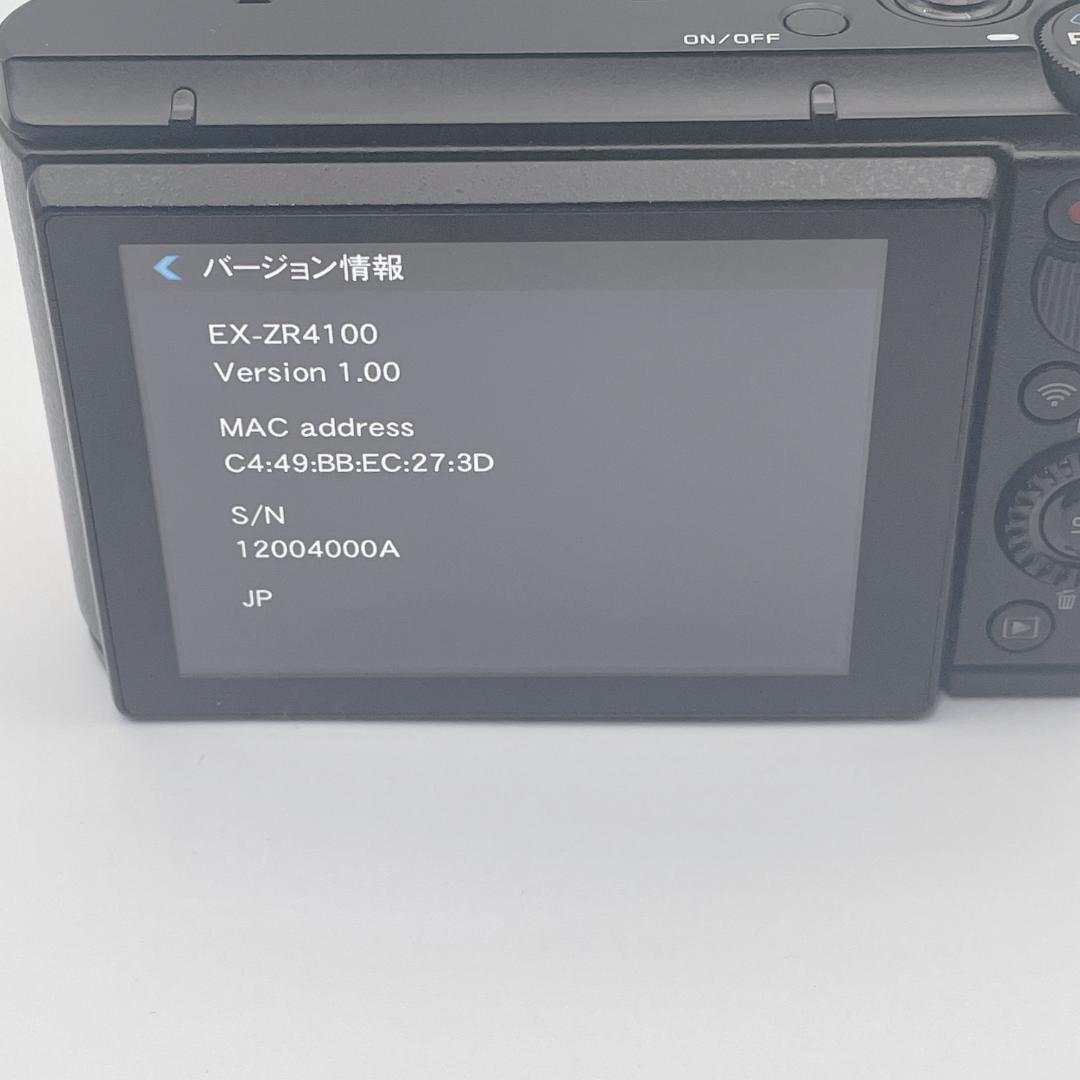【美品】カシオ EXILIM デジタルカメラ EX-ZR4100 ブラック