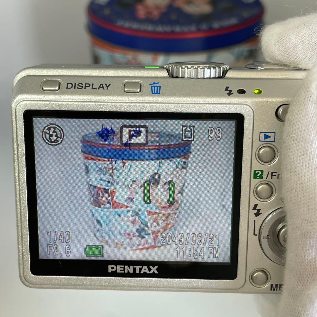 乾電池式/実写美⭕️良品【動作確認済み】PENTAX Optio S55