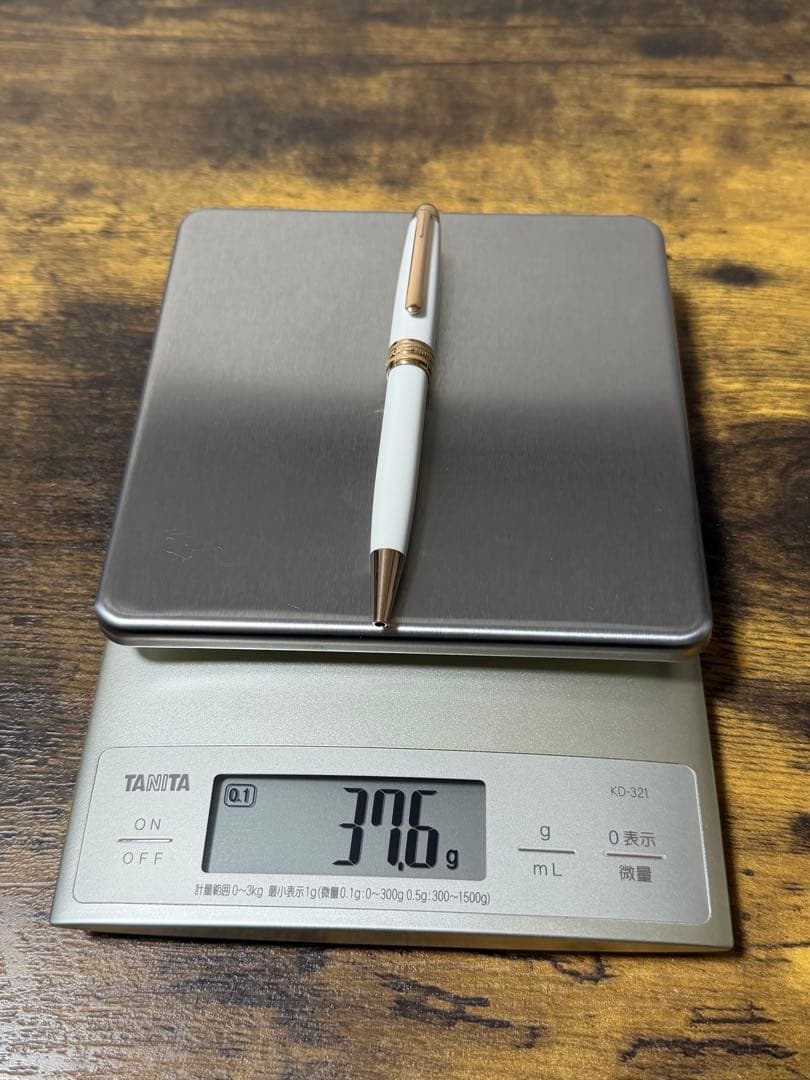 新品未使用　モンブラン ボールペン ホワイトソリテール レッドゴールド