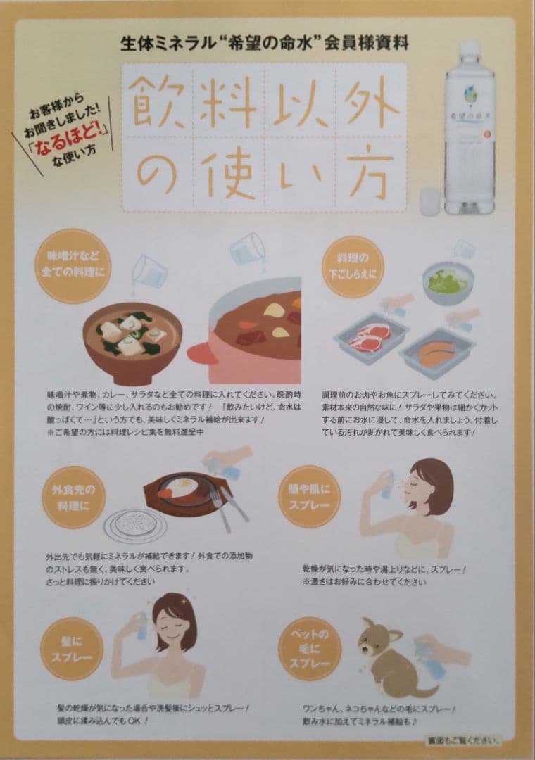 希望の命水 2ℓ 2本 JES