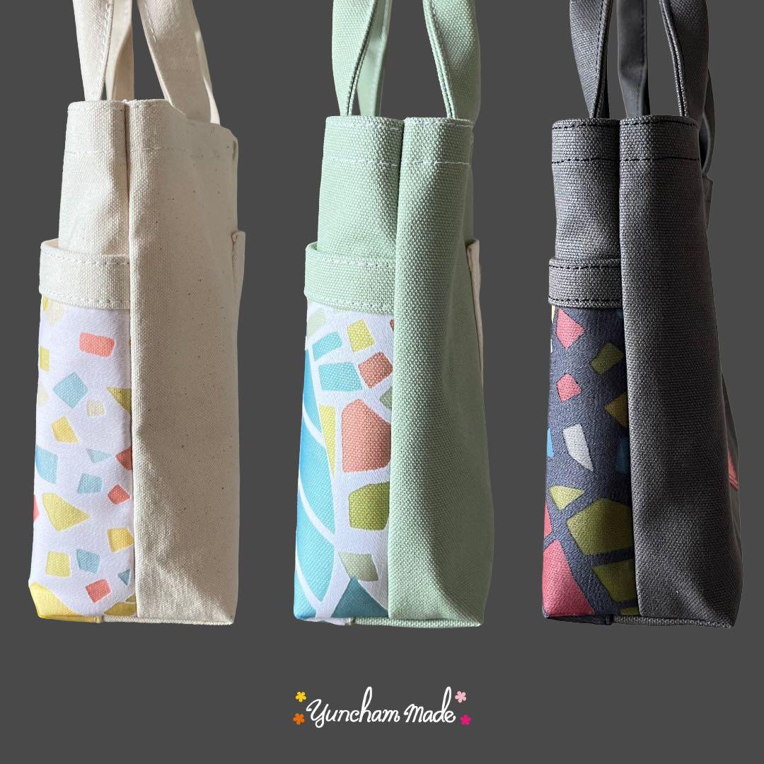 《頒布ハンドバッグ》　差し色　ハンドメイド
